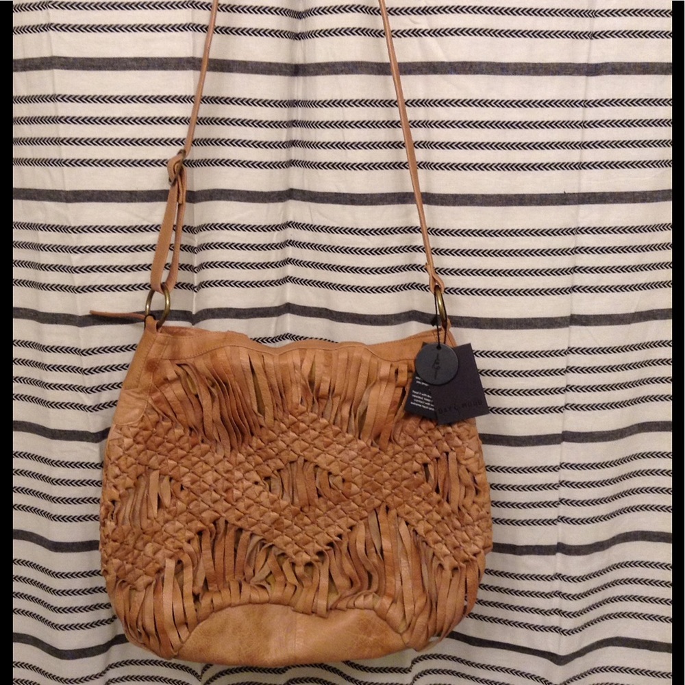 DAY & MOOD - Oversized Leather Macrame Bag